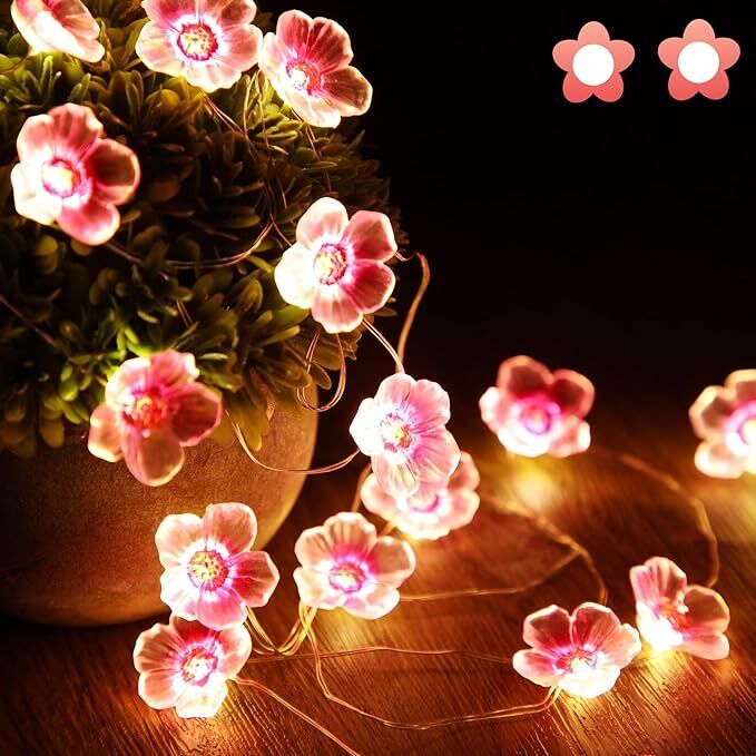 Guirlande lumineuse fleur de cerisier – Une touche de poésie pour ta Saint-Valentin 🌸✨