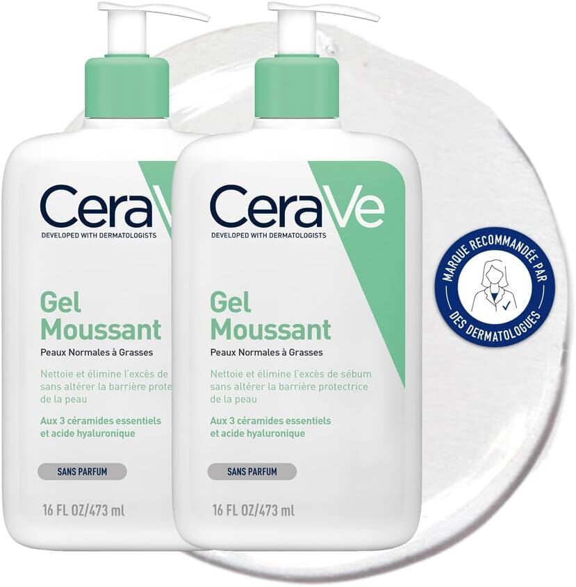 CeraVe gel moussant : ton allié anti-brillance (Sans te dessécher la peau !) 💖