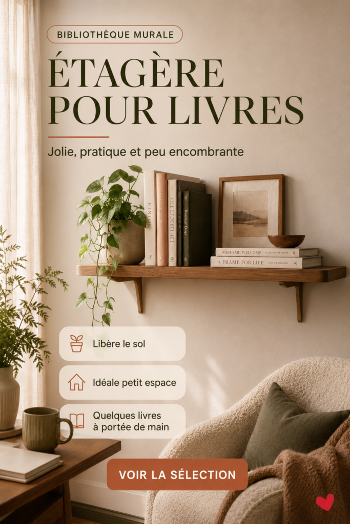1. L'étagère murale pour livres